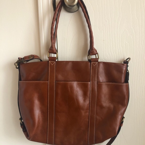 Patricia Nash brown leather shoulder bag - Picture 2 of 7
